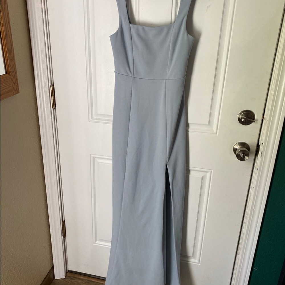 Show Me Your MuMu Blue Sleeveless Sheath Maxi Dress — Paris
